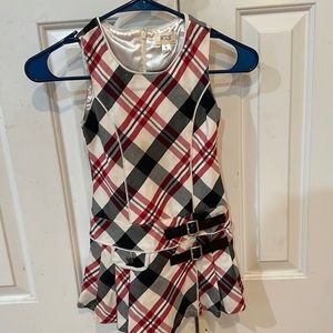 Children’s Place girls dress. Size 6. Red, white & black.